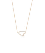 Rose gold Abstract Diamond Heart featuring modern sparkle