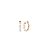 Diamond Baguette Hoop Earring - 79e | Everyday 14K Gold Jewelry