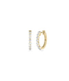 Diamond Hoop Earring - 79e | Everyday 14K Gold Jewelry