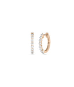 Diamond Hoop Earring - 79e | Everyday 14K Gold Jewelry