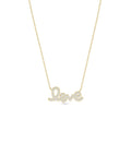 Pave Diamond Love Necklace