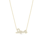 Diamond Pave Love yellow gold romantic meaningful elegant sentimental