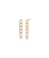 Curb Link Diamond Solitaire Earring - 79e | Everyday 14K Gold Jewelry