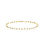 Diamond Bezel Set Link Bracelet - 79e | Everyday 14K Gold Jewelry