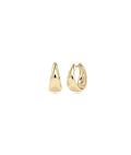 Gold Dome Hoop Earring