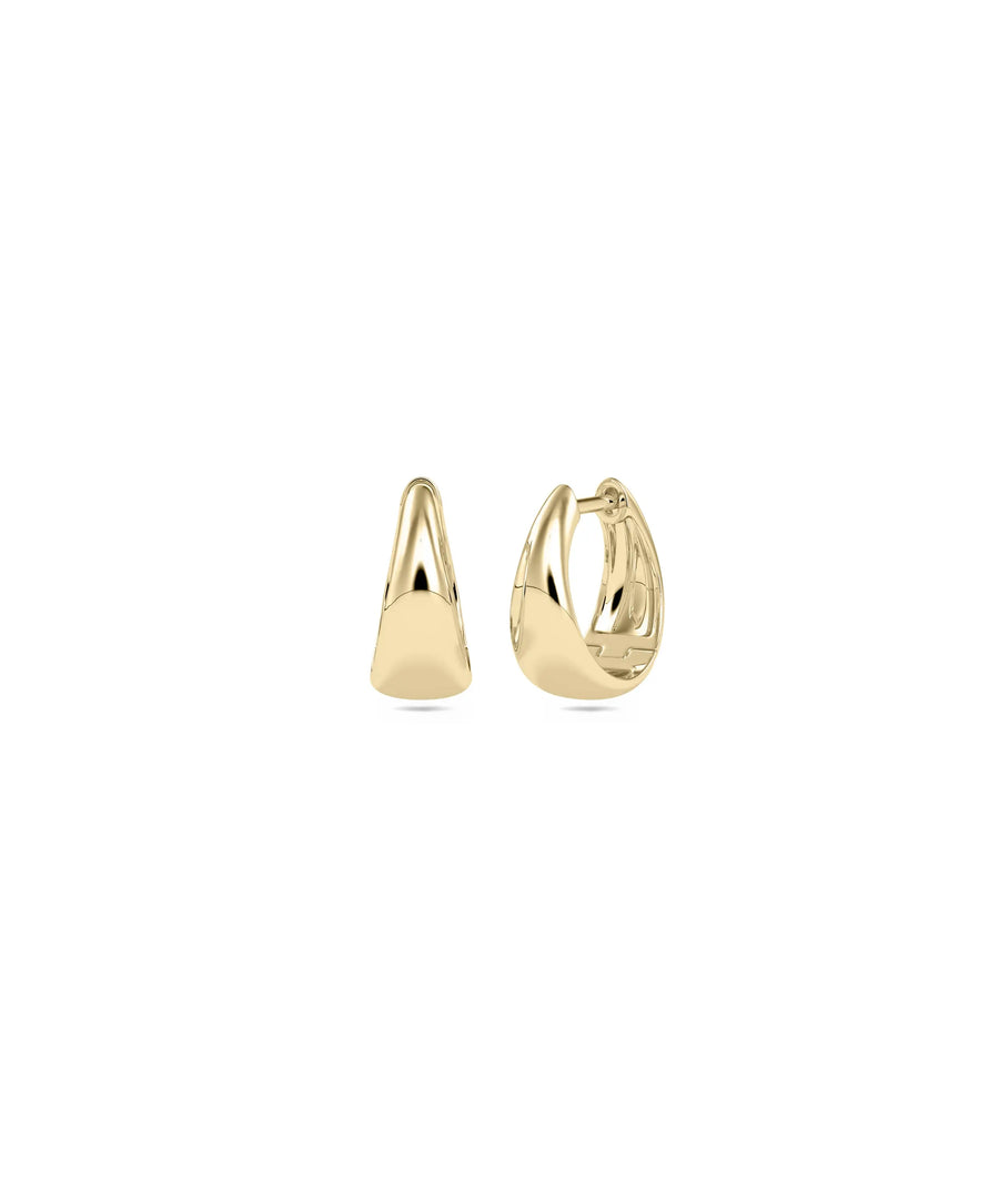 Gold Dome Hoop Earring - 79e | Everyday 14K Gold Jewelry