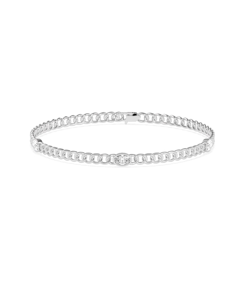 Diamond Solitaire Curb Link Bracelet - 79e | Everyday 14K Gold Jewelry