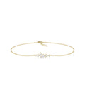 Diamond Cluster Cable Chain Bracelet