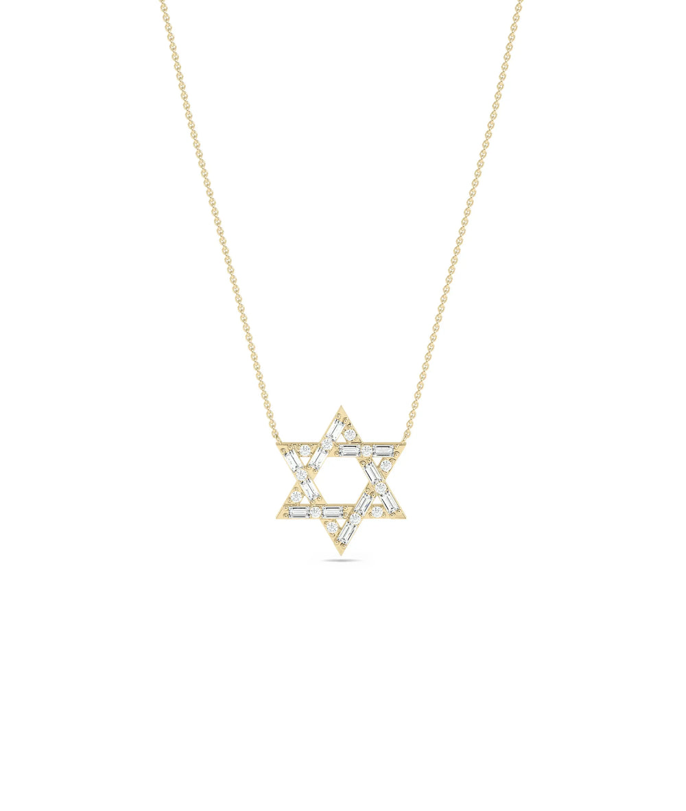 Diamond Star of David yellow gold spiritual sacred meaningful elegant