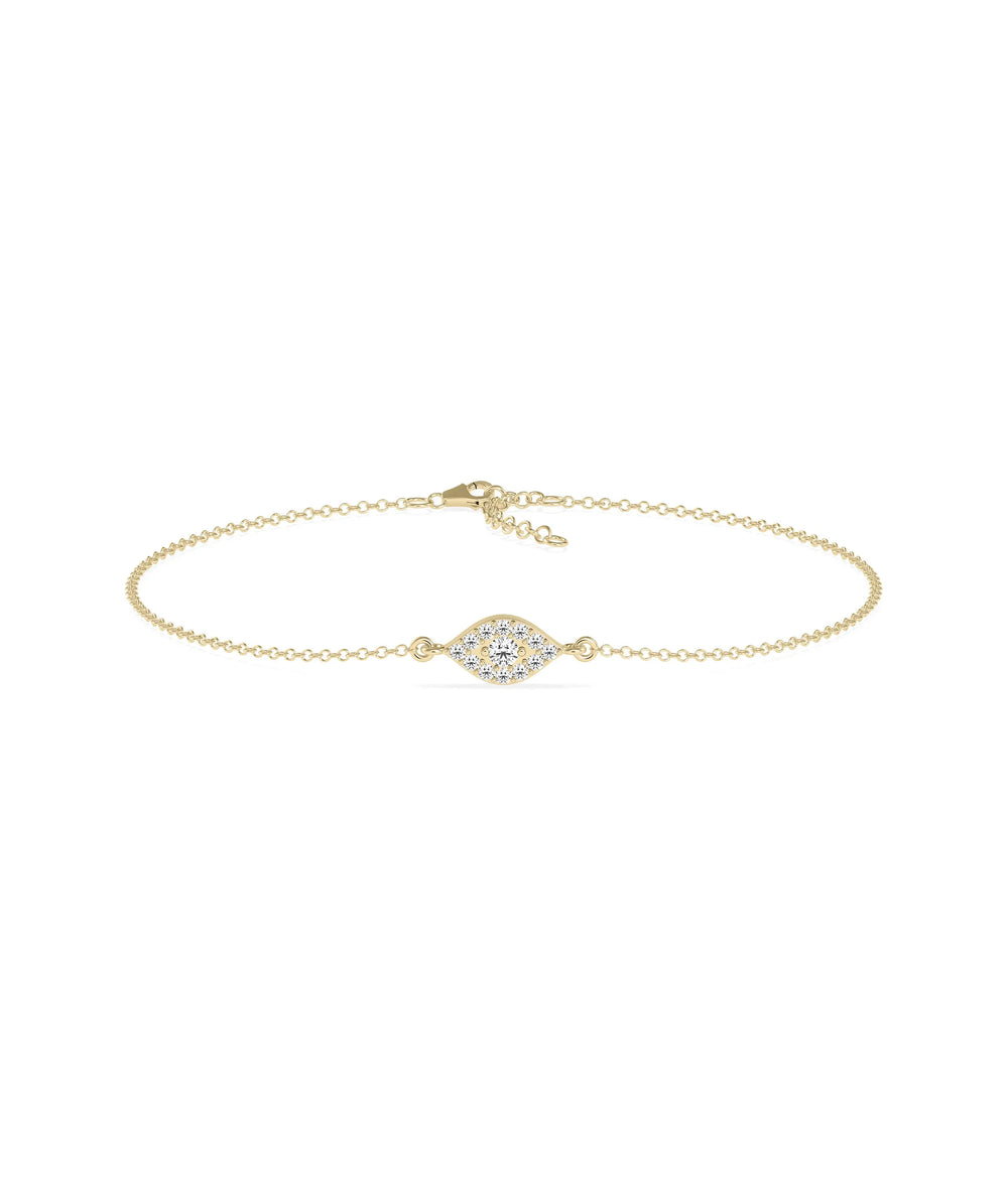 Diamond Evil Eye Bracelet - 79e | Everyday 14K Gold Jewelry