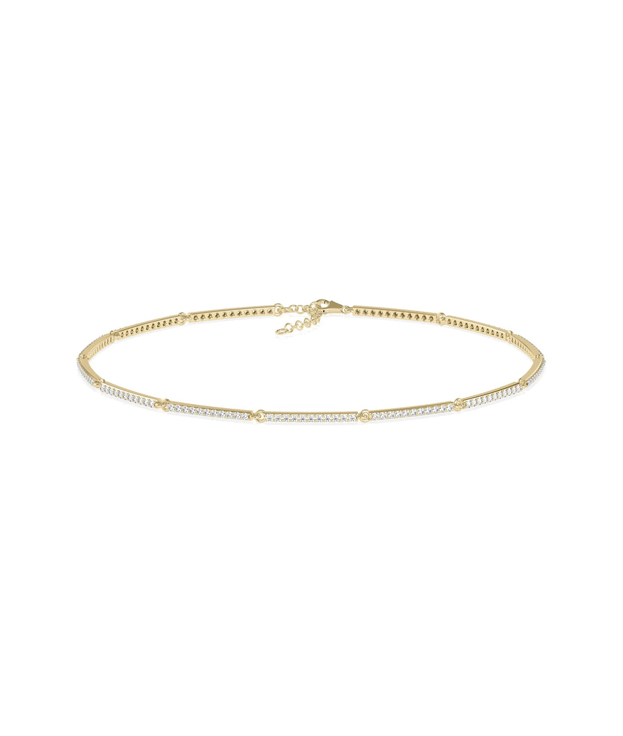 Diamond Pave Link Bracelet - 79e | Everyday 14K Gold Jewelry