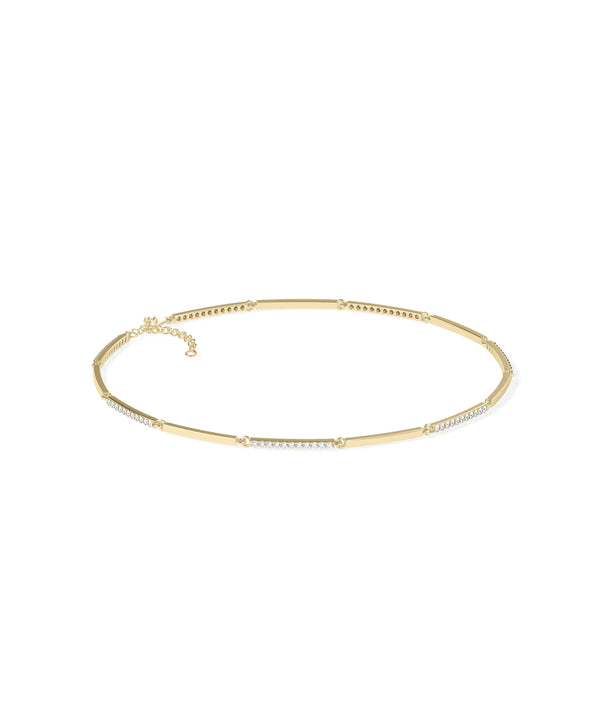 Diamond Pave Alternating Link Bracelet - 79e | Everyday 14K Gold Jewelry alternate view