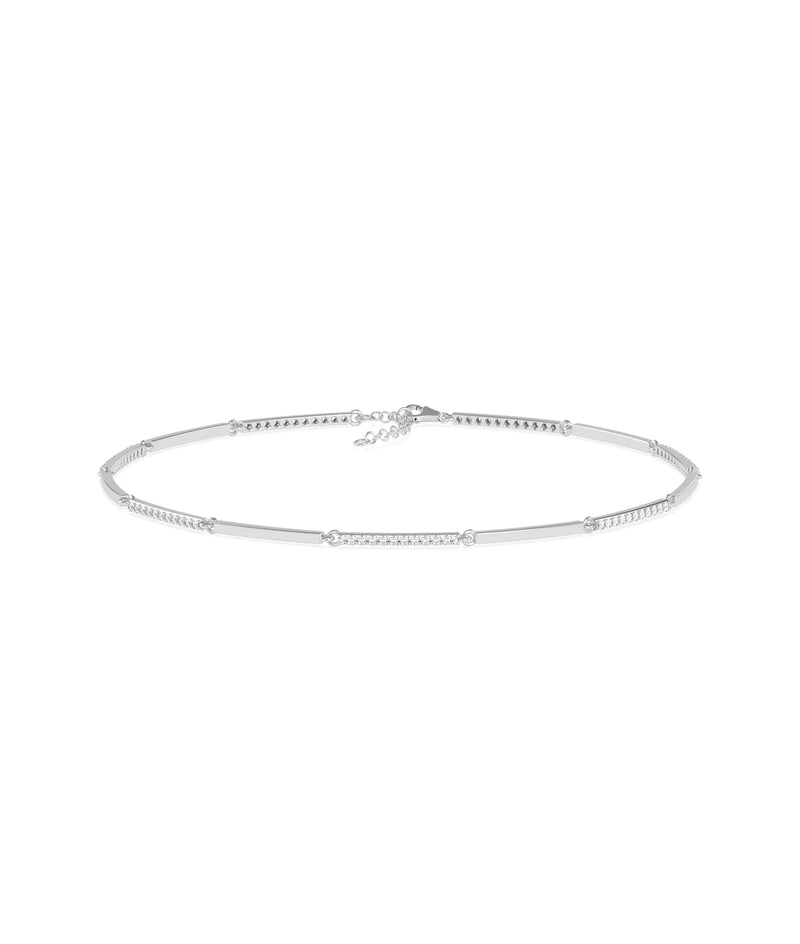 Diamond Pave Alternating Link Bracelet - 79e | Everyday 14K Gold Jewelry