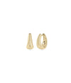 Graduating Fluted Gold Hoop Earring - 79e | Everyday 14K Gold Jewelry