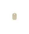 Diamond Pave Tag yellow gold substantial modern classic elegant