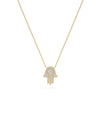 Diamond Hamsa yellow gold protective spiritual meaningful elegant