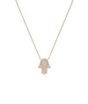 Rose gold Diamond Hamsa featuring substantial sparkle