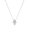 White gold Diamond Hamsa protective symbolic design