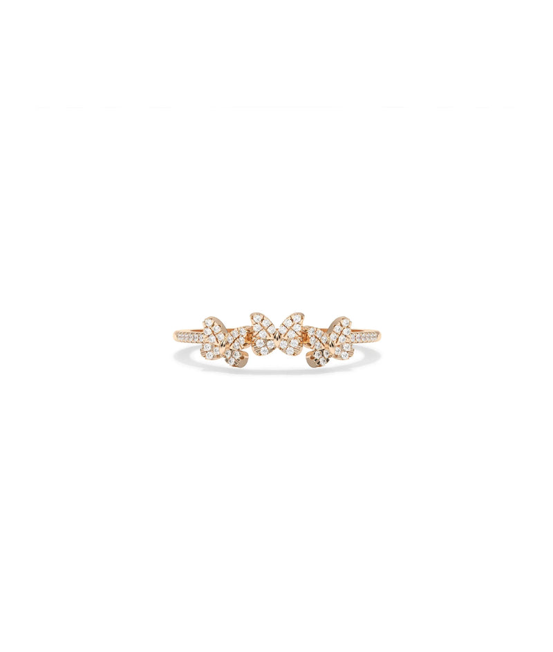 Rose gold Diamond Butterfly Ring with enchanting nature-inspired butterfly motif