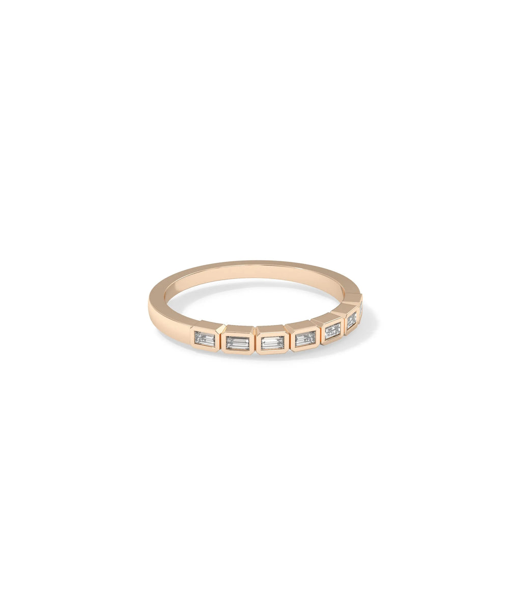 Baguette Diamond Band Ring - 79e | Everyday 14K Gold Jewelry
