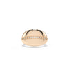 Rose gold Diamond Line Dome Band Ring with bold domed band and diamond sparkle