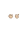 Diamond Halo Disc Stud Earring - 79e | Everyday 14K Gold Jewelry