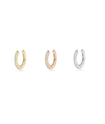 Diamond Single Line Ear Cuff - 79e | Everyday 14K Gold Jewelry