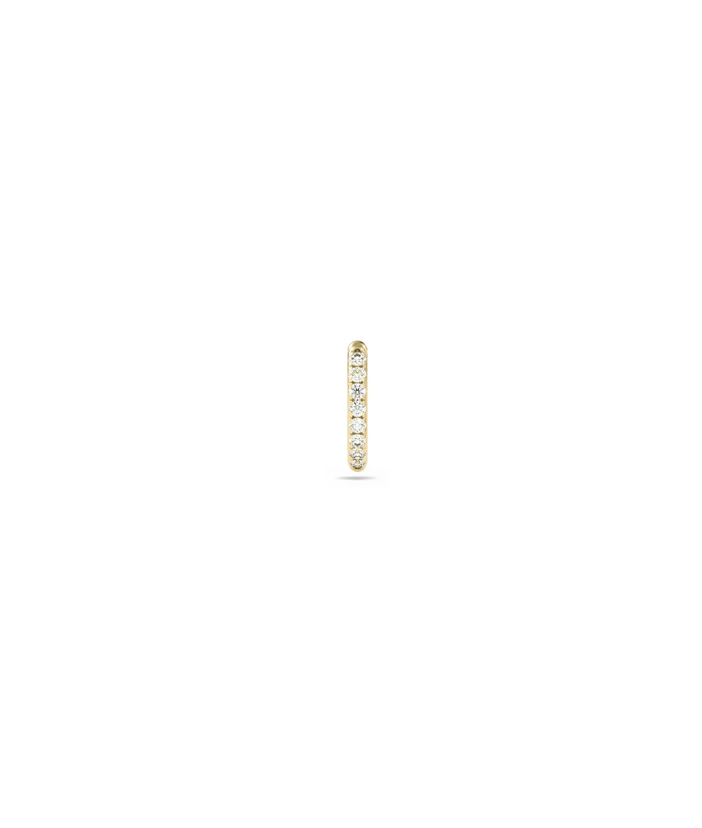 Diamond Single Line Ear Cuff - 79e | Everyday 14K Gold Jewelry