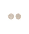 Diamond Pave Disc Stud Earring - 79e | Everyday 14K Gold Jewelry