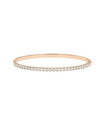 Diamond Line Bangle - 79e | Everyday 14K Gold Jewelry