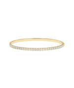 Diamond Line Bangle - 79e | Everyday 14K Gold Jewelry