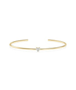 Solitaire Diamond Cuff - 79e | Everyday 14K Gold Jewelry
