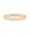 Custom Name Diamond Bangle - 79e | Everyday 14K Gold Jewelry