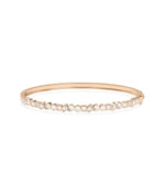 Multi Shape Diamond Straight Line Bangle - 79e | Everyday 14K Gold Jewelry
