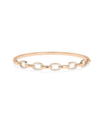Diamond Link Bangle - 79e | Everyday 14K Gold Jewelry