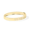Custom Date Diamond Bangle - 79e | Everyday 14K Gold Jewelry