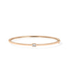Diamond Bezel Set Bangle - 79e | Everyday 14K Gold Jewelry