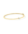 Diamond Bezel Set Bangle - 79e | Everyday 14K Gold Jewelry