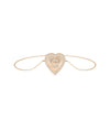 Diamond Heart Shape Initial Bracelet - 79e | Everyday 14K Gold Jewelry