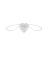 Diamond Heart Shape Initial Bracelet - 79e | Everyday 14K Gold Jewelry