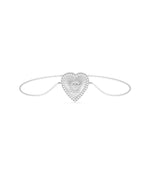 Diamond Heart Shape Initial Bracelet - 79e | Everyday 14K Gold Jewelry