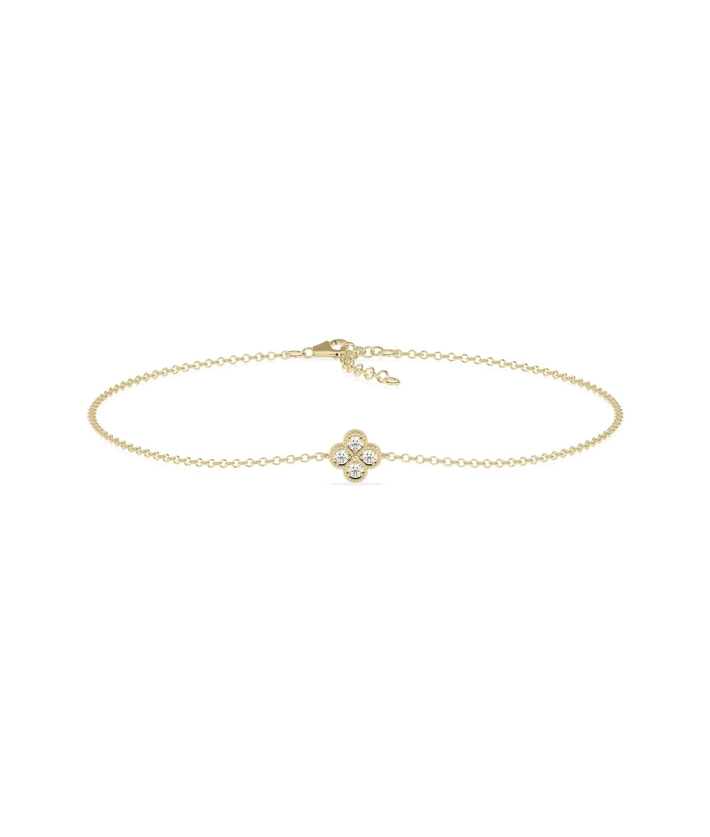 Diamond Clover Bracelet | Everyday Jewelry - 79e | Everyday 14K Gold Jewelry