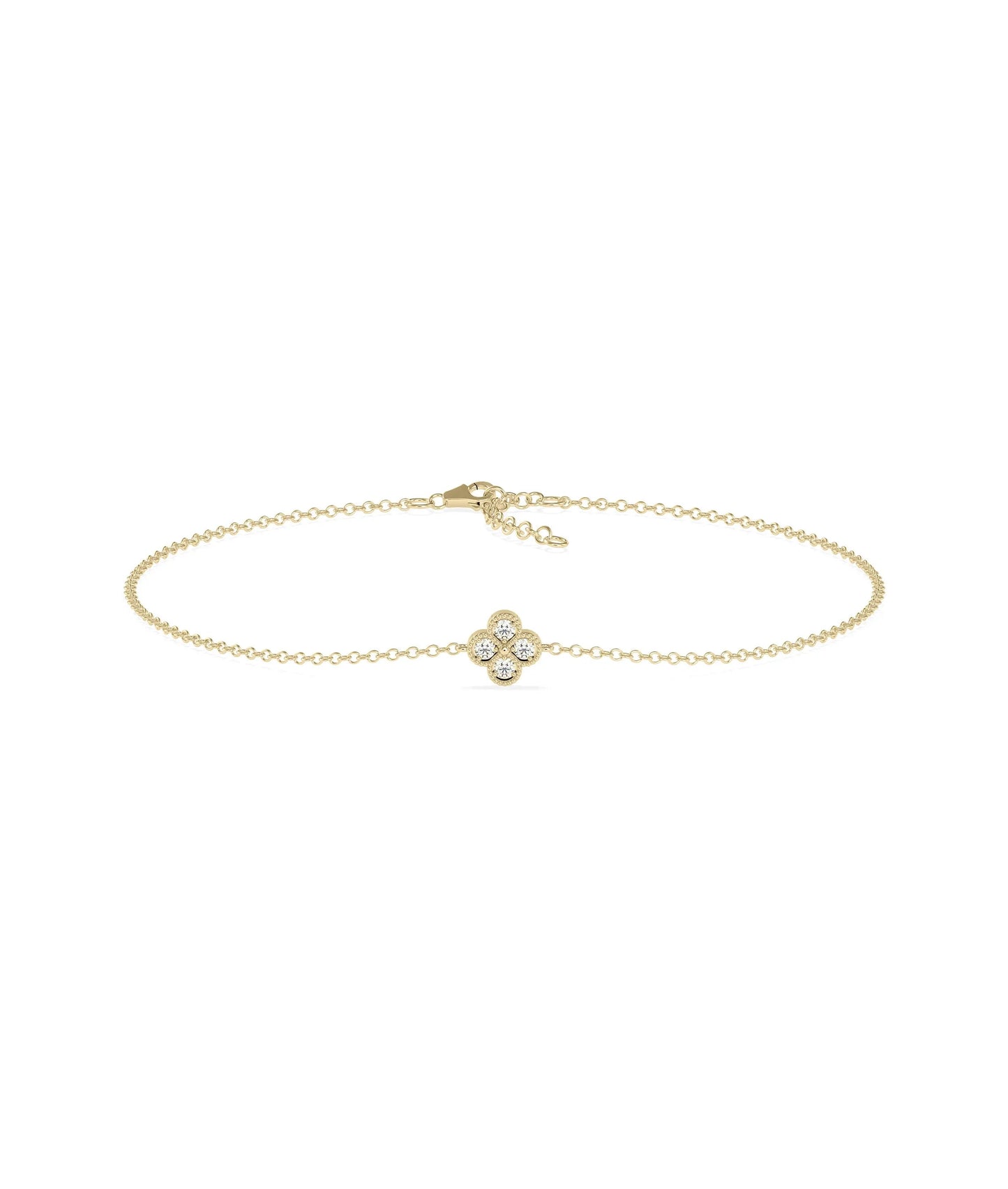 Diamond Clover Bracelet | Everyday Jewelry - 79e | Everyday 14K Gold Jewelry