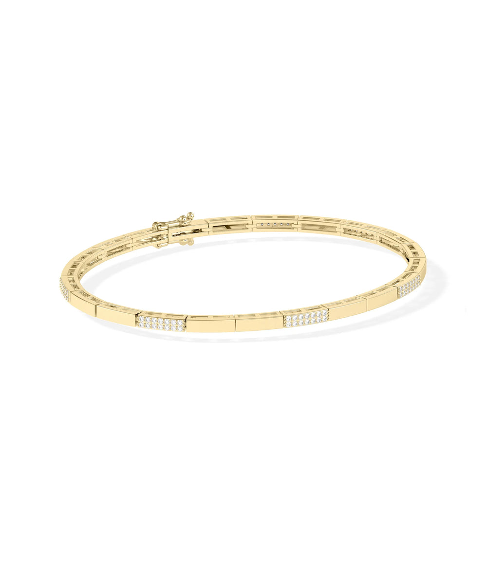 Diamond Pave Link Bracelet - 79e | Everyday 14K Gold Jewelry