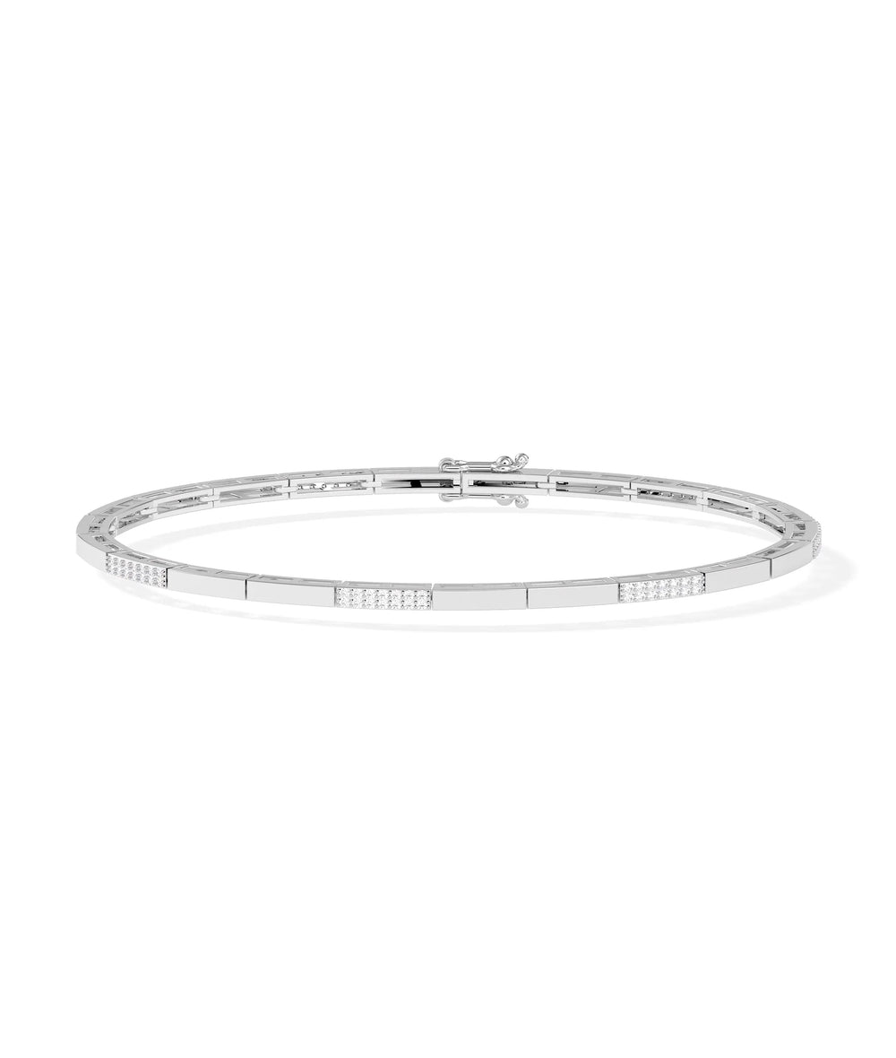 Diamond Pave Link Bracelet - 79e | Everyday 14K Gold Jewelry