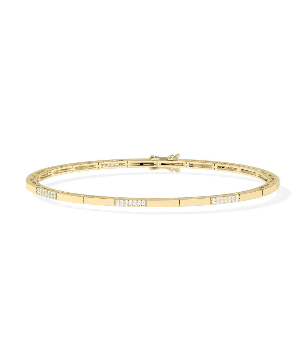 Diamond Pave Link Bracelet - 79e | Everyday 14K Gold Jewelry