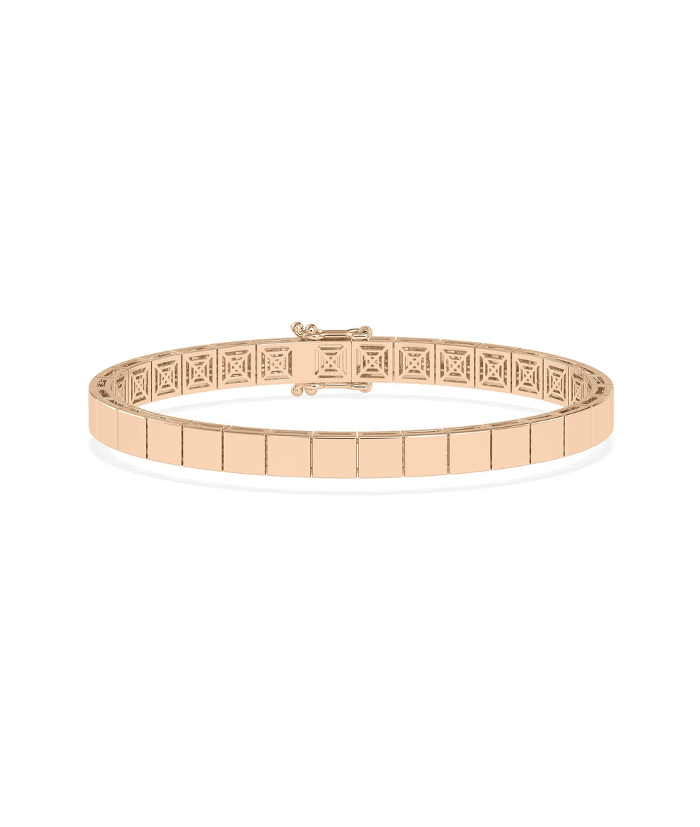Gold Cushion Link Bracelet - 79e | Everyday 14K Gold Jewelry