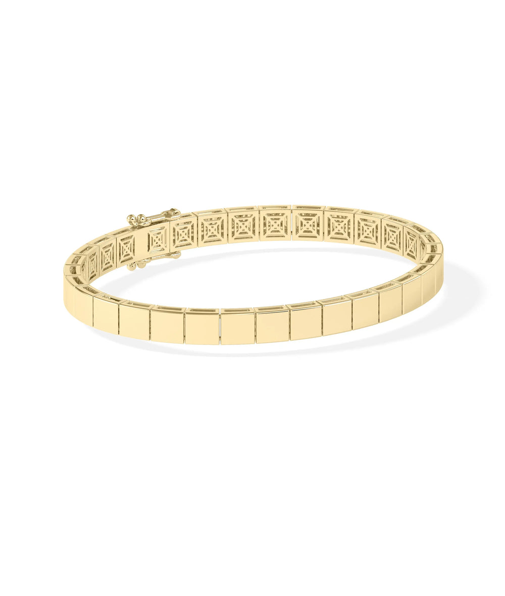 Gold Cushion Link Bracelet - 79e | Everyday 14K Gold Jewelry