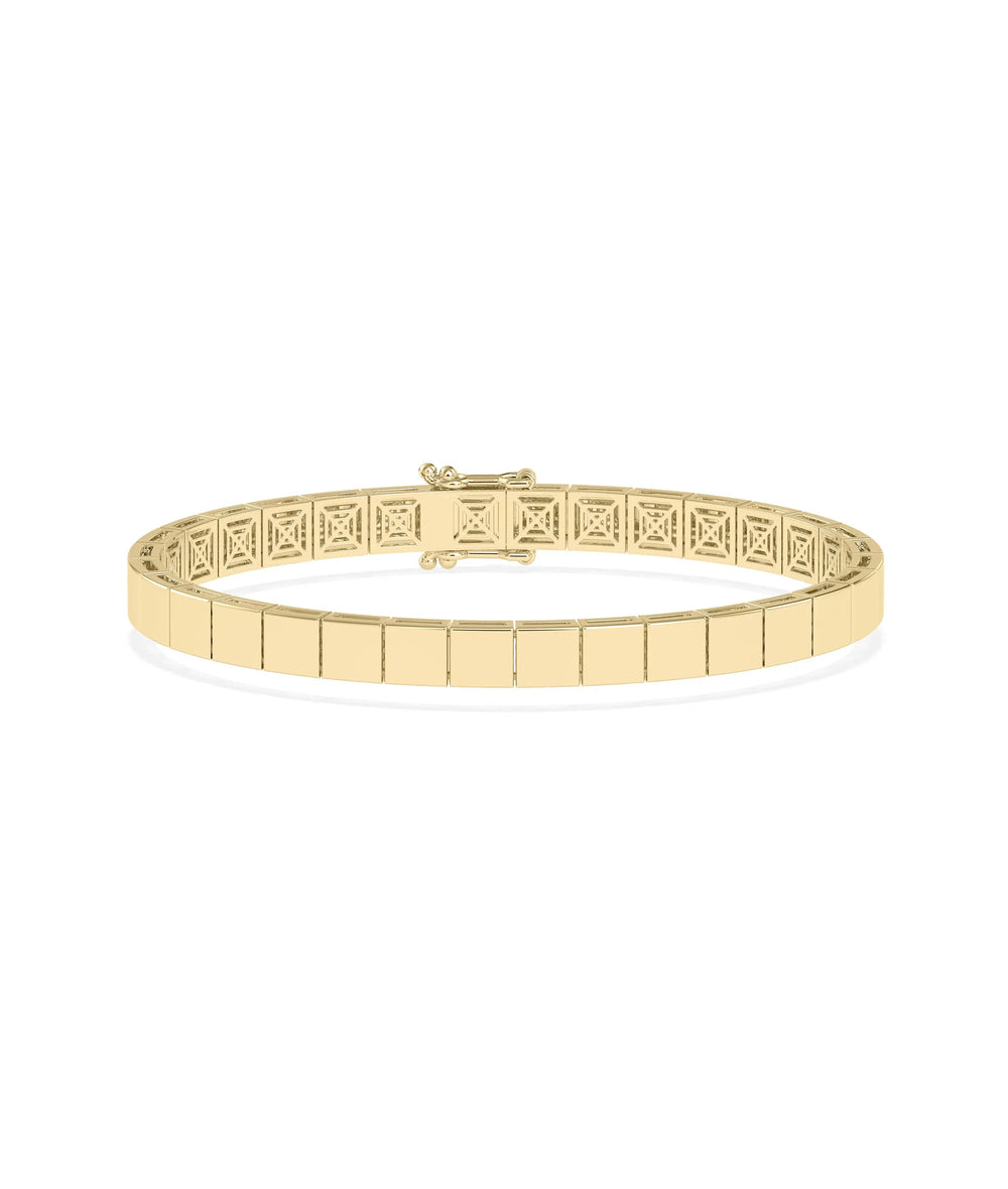 Gold Cushion Link Bracelet - 79e | Everyday 14K Gold Jewelry