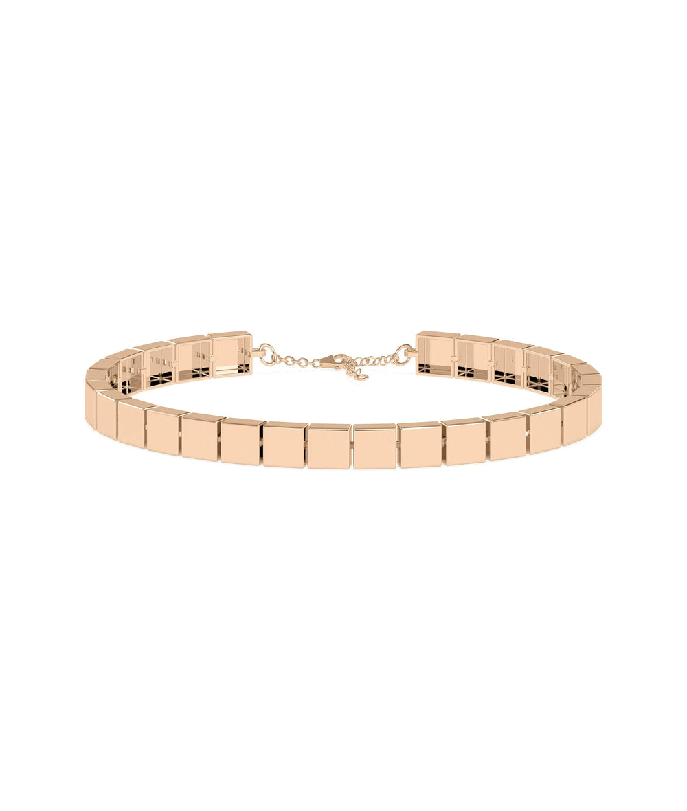 Gold Cushion Link Bracelet - 79e | Everyday 14K Gold Jewelry